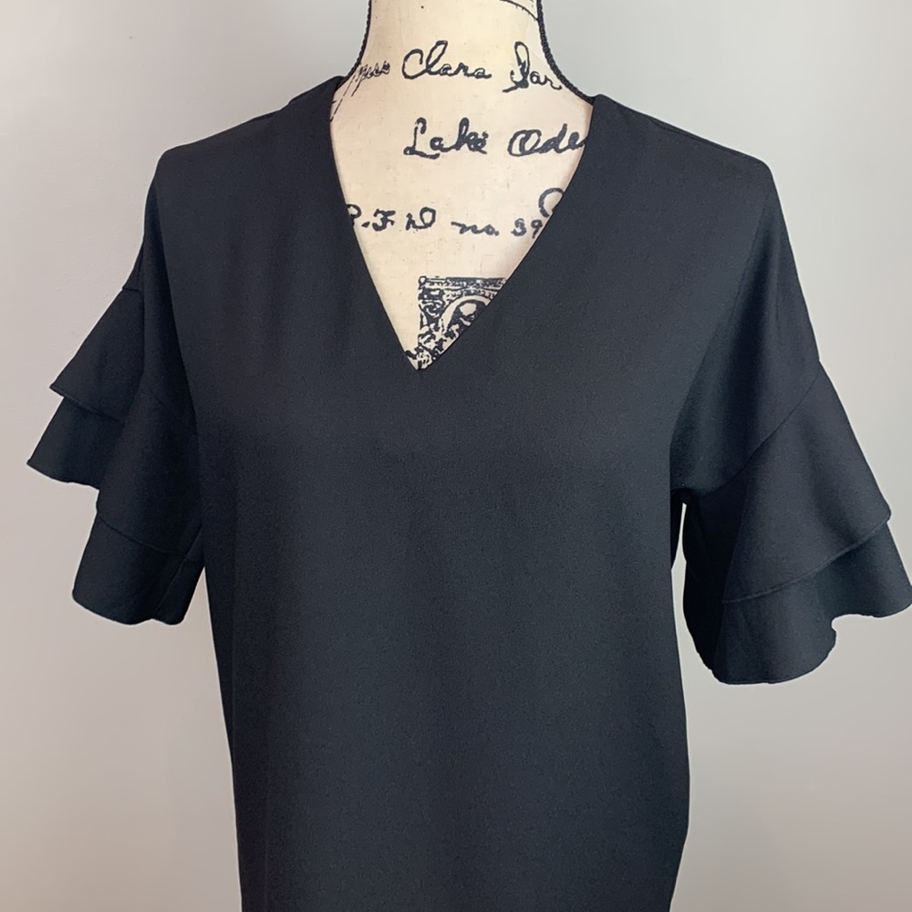 Banana Republic Factory Black V-Neck Dress NWOT